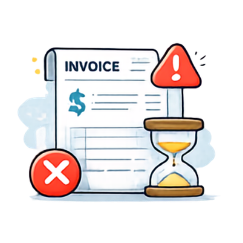 invoices getting delayed