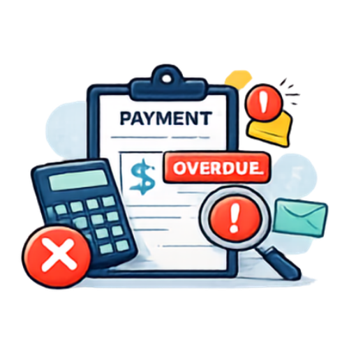 payments being followed up manually